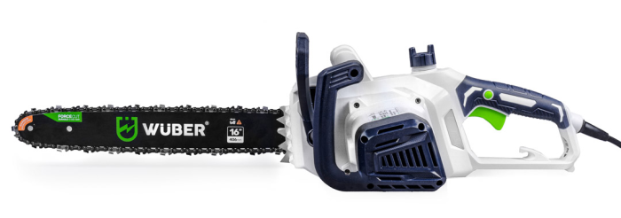 Сетевая цепная пила WUBER электрическая проводная с безключевой натяжкой шина 36 см для обрезки веток и деревьев