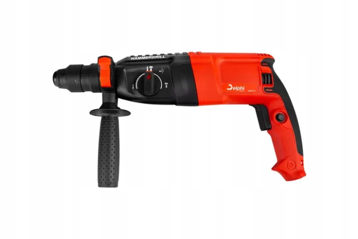 Перфоратор сетевой Delphi Tools с патроном SDS-plus и три режима сверления в пластиковом кейсе
