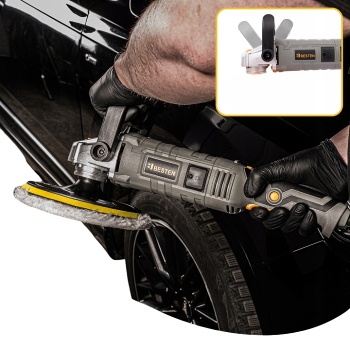 Полірувальна машинка для кузова автомобіля BESTEN 2310 Вт для полірування з регулюванням обертів