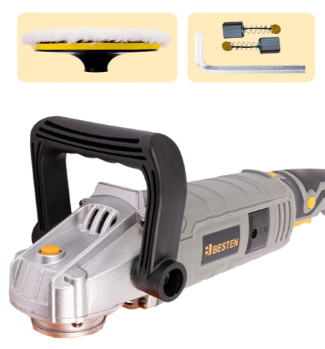 Полировальная машинка для кузова автомобиля BESTEN 2310 Вт для полировки с регулировкой оборотов.