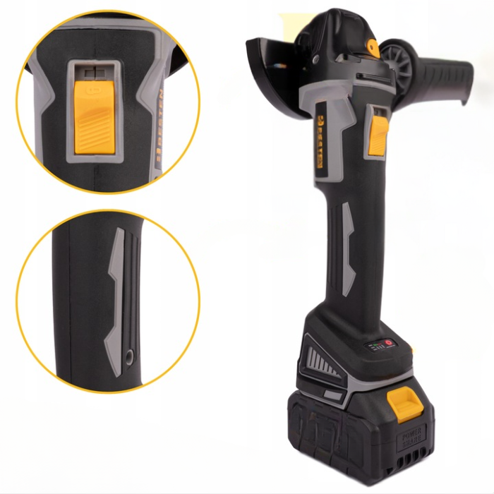 Аккумуляторная Болгарка BESTEN с бесщеточным двигателем с кругом 125 мм в кейсе 2 аккумулятора 36V/5Ah