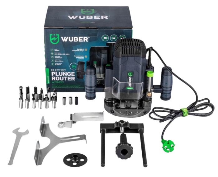 Фрезер сетевой электрический сетевой WUBER с регулировкой оборотов 16000-30000 об/мин мощностью 2035 Вт.