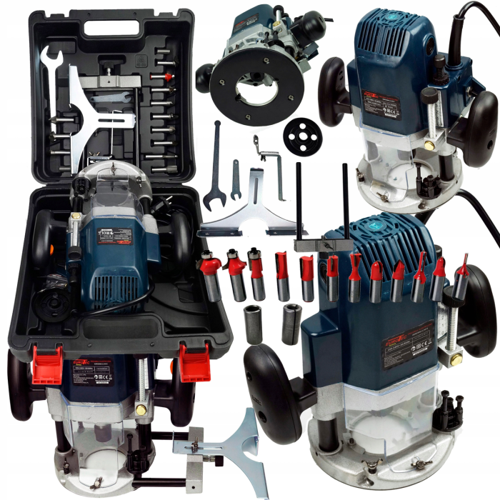 Фрезер сетевой электрический Eurotec с регулировкой оборотов 16000-30000 об/мин мощностью 2035 Вт.