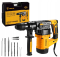 Сетевой перфоратор ударный бочковый DEKO (1155 Вт 4.5 Дж) с патроном SDS Plus в кейсе набор зубил