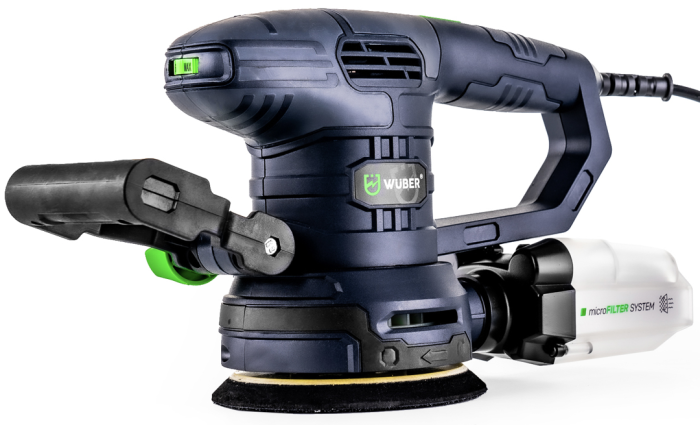 Ексцентрикова шліфмашинка Wuber 450 Вт орбітального типу із регулюванням обертів 6000-12000 об/хв