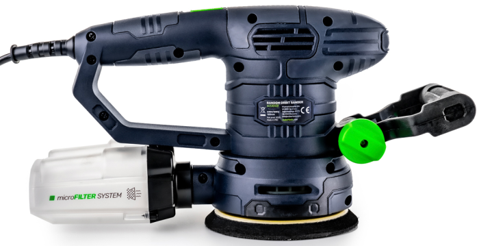 Ексцентрикова шліфмашинка Wuber 450 Вт орбітального типу із регулюванням обертів 6000-12000 об/хв