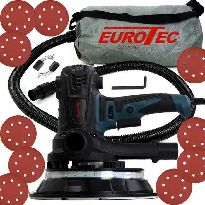 Шліфувальна машинка для стін та стелі Eurotec багатофункціональна для шліфування із пилозбірником